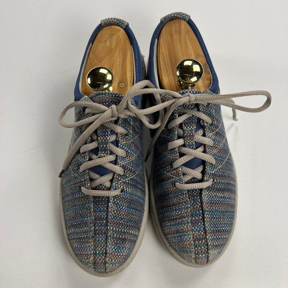 Dansko Brandi Madras Blue Textured Canvas Sneaker Size Euro 39/US 8.5-9 - Picture 12 of 12